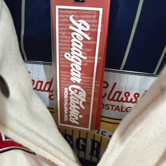 HeadGear Classics. Sz 3XL St. Louis Stars Distressed Wool Varsity Jacket - Picture 3 of 14